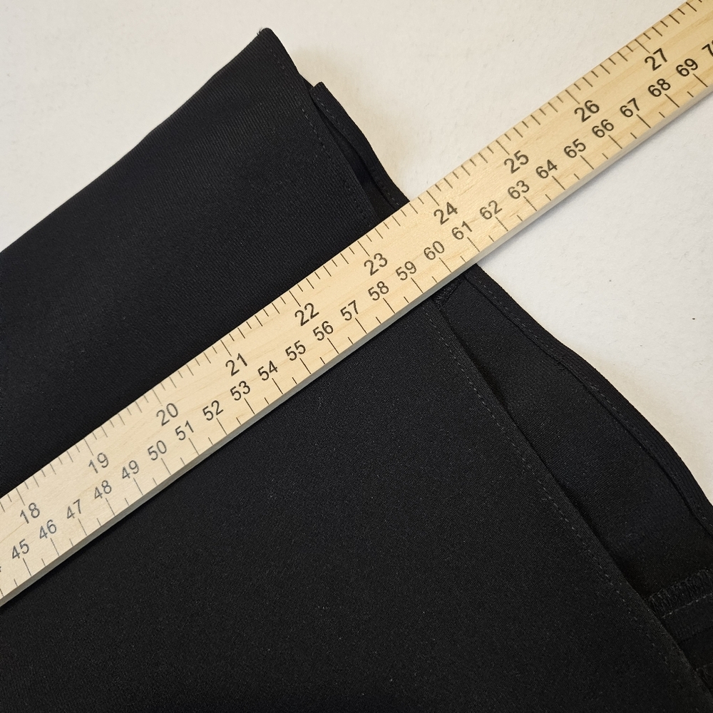 Ann Taylor Solid Black Triacetate Polyester Skirt… - image 4